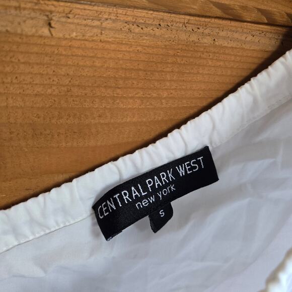 Central Park West Blouse Asymmetrical One Shoulder Top Small Rainbow Beach Prep - Picture 5 of 7